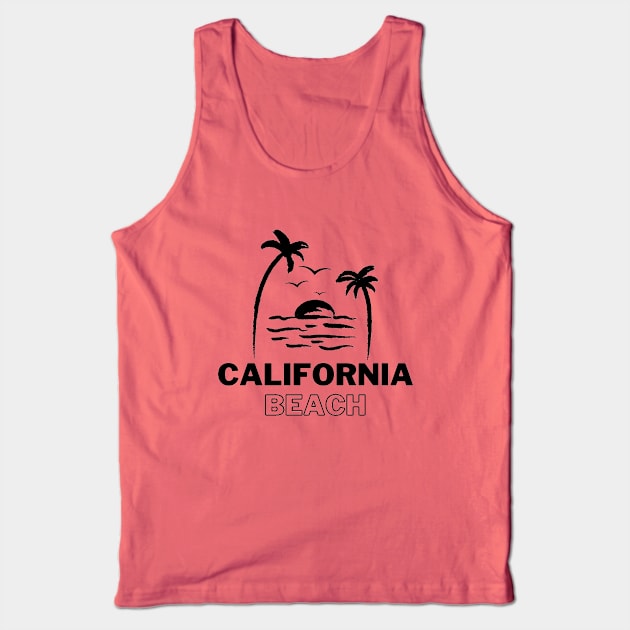 California beach holiday t-shirt Tank Top by pouoQ